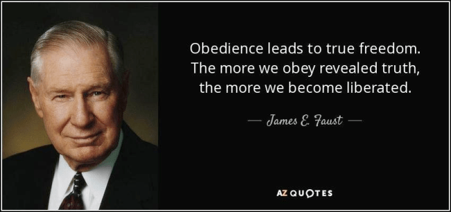 Faust obediencce leads to freedom
